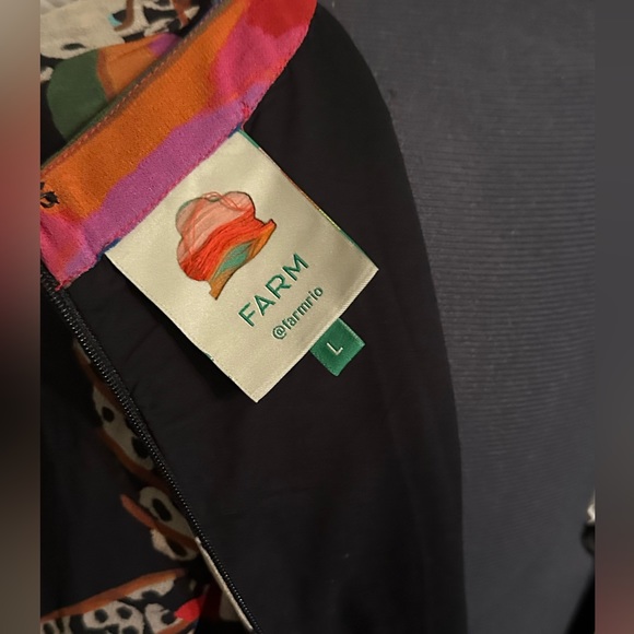 FARM RIO Leopard Toucans Dress - MAXI DRESS Size LG - Picture 13 of 14